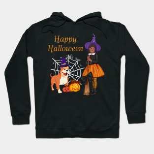 Halloween with and cute bulldog. Hoodie